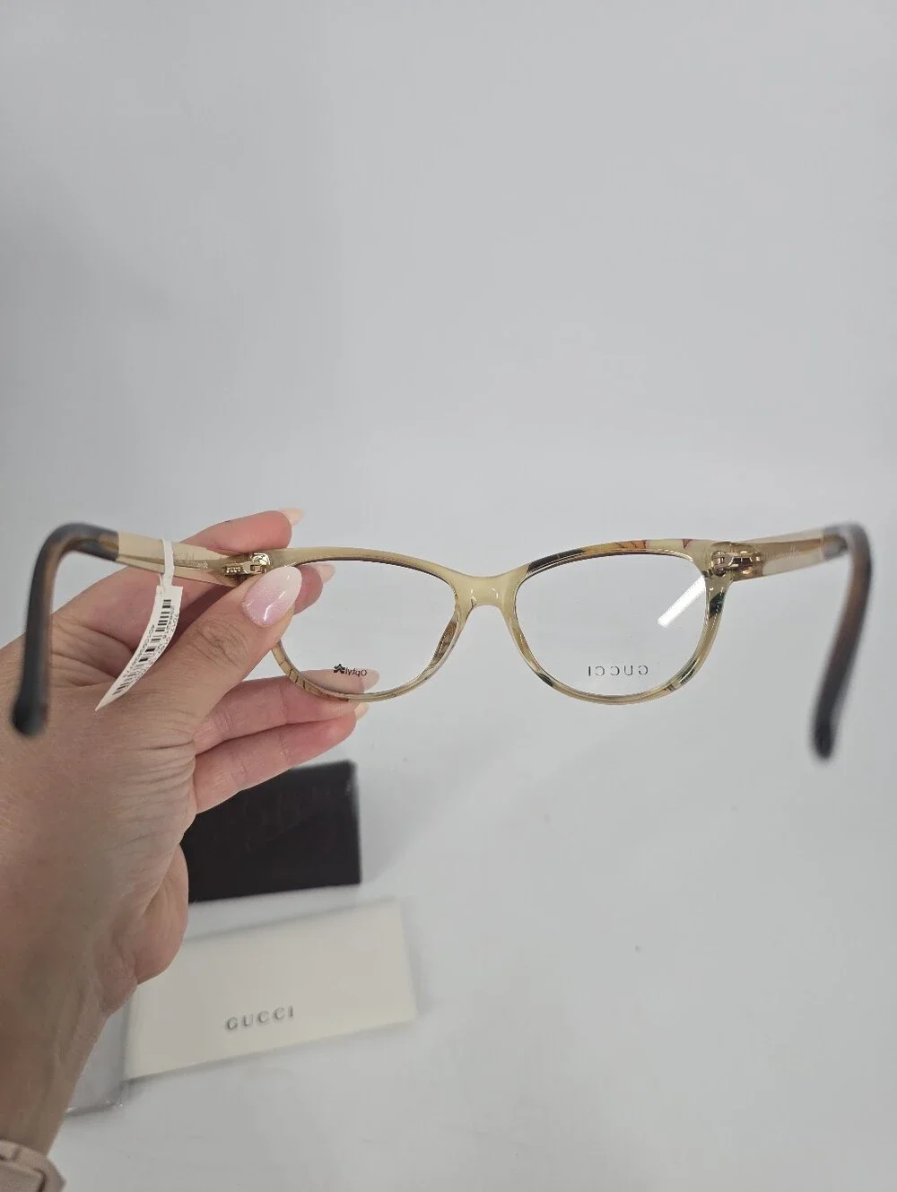 Gucci Tortoise Brown Optical Glasses with Case